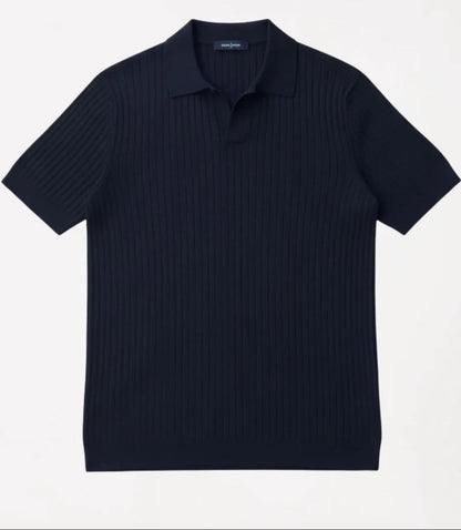 Polo em Malha Canelada Premium